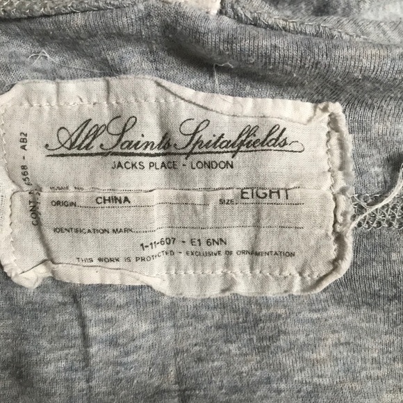 ALL SAINTS Grey Maxi Dress - Picture 6 of 10